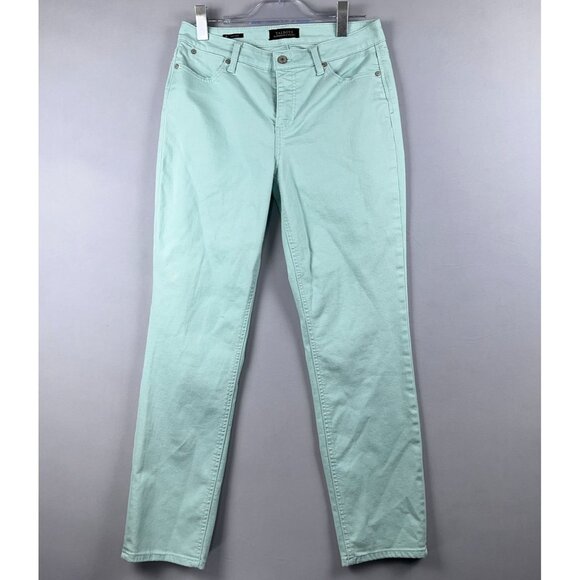 Talbots Denim - Talbots Flawless Slim Ankle Skinny Jeans Womens Size 8 Five Pockets Sky Blue